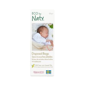 Ekologické tašky na plienky od značky (DE) Eco by Naty, 50 ks