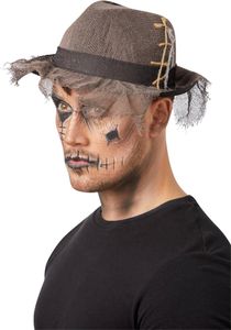 Smiffys - "Gothic" Trilby-Hut SM2658 (Einheitsgröße) (Grau)