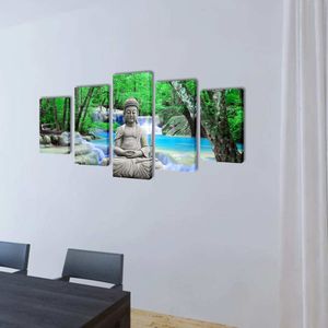 vidaXL Bilder Dekoration Set Buddha 200 x 100 cm