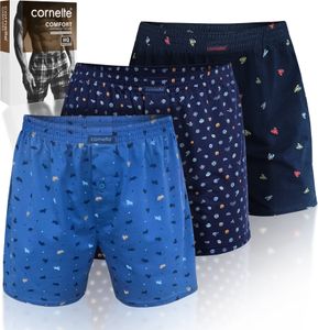 Cornette 3-Pack - Volné Pánské Boxerky Z Bavlny, Pánské Kalhoty, Xxl Cornette 3-Pack - Volné Pánské Boxerky Z Bavlny, Pánské Kalhoty, Xxl