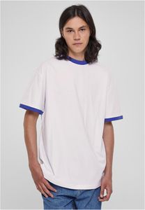 Pánské tričko Urban Classics Oversized Ringer Tee white/royal - XL