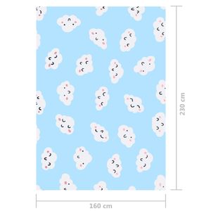 vidaXL Teppich Bedruckt Mehrfarbig 160x230 cm Stoff