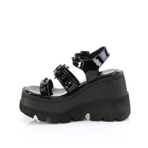 Demonia SHAKER-13 Sandalen Sandaletten schwarz, Schuhgröße:EU-37 / US-7 / UK-4