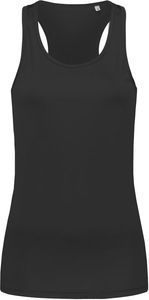 Stedman Dámské tílko Interlock Sport T-Shirt bez rukávů ST8110 Black Opal M