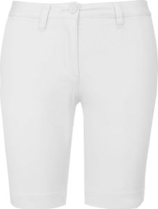 Kariban Chino-Bermuda-Shorts für Damen K751 white 32 DE (34 FR)