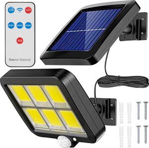 Izoxis 19892 Solárna nástenná lampa 120 LED COB 16169