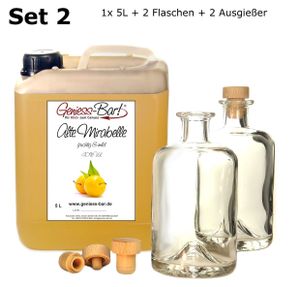 Alte Mirabelle 5L inkl. 2 Flaschen u. 2 Ausgießer intensiv fruchtig & sehr mild Schnaps Obstler kein Brand 40% Vol