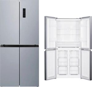 Wolkenstein W-CD 362 NFD E IX Cross Door Kühl-Gefrierkombination, 362 L, NoFrost, Display mit Touch Control, Freistehend, Nur 39 dB