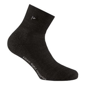 ROHNER Fibre Light Quater Socken schwarz 42/44