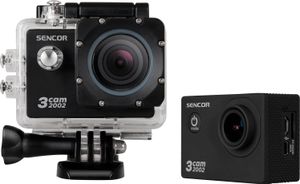 SENCOR 3CAM 2002 Akčná kamera. Interpolované videa vo FHD rozlíšení (1920x1080) pri 30 snímkach a v natívnom HD rozlíšení (1280x720) videa pri 30 snímkach za sekundu.