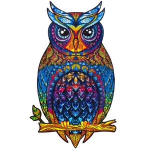 UNIDRAGON 330-tlg. Holzpuzzle Charming Owl King Size 25x43 cm