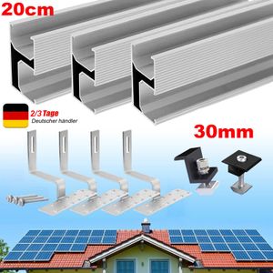 Gliese Photovoltaik Solarpanel Halterung Dachhaken Montage Set Ziegeldach Befestigung für 2 oder 3 Solarmodule