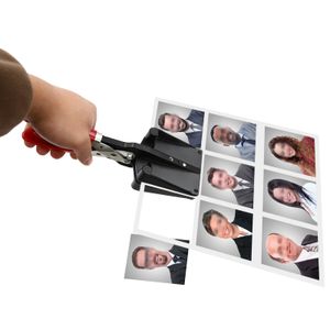 3.5*4.5cm Handheld-Passfoto-Cutter, Foto ID Stanzmaschine, Stanz Bild Cutter, Photo Cutter, Schwarz&Rot