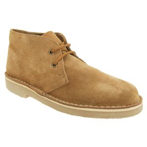 Roamers pánske púštne topánky / šnurovacie topánky / nízke topánky, semiš DF111 (39 EU) (Sand)
