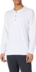 Leichtes Langarmshirt mit Henley Kragen aus Organic Baumwolle