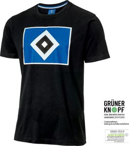 Hamburger SV HSV T-Shirt Logo Schwarz Gr. XL