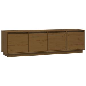 vidaXL TV-Schrank Honigbraun 156x37x45 cm Massivholz Kiefer