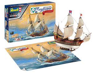 Revell Modellbausatz Geschenkset Mayflower 400th Anniversary, Handelsschiff, Schiff, Modell Bausatz, 369 Teile, ab 12 Jahre, 05684