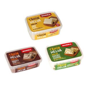 Sweet Tahini Halva Set, Pistazie - Kakao - Vanille Snack 3 Stück
