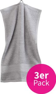 grace grand spa Gäste-Handtuch 3er-Pack Avantgarde mit breiter Webbordüre Silber One Size grace grand spa Gäste-Handtuch 3er-Pack Avantgarde mit breiter Webbordüre Silber One Size