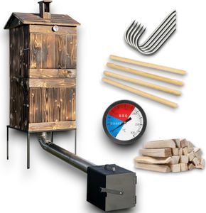 TOP kvalita udírna dřevem impregnovaná udírna udírna zahradní dřevěná udírna Fuerkammer udírna zahradní ze dřeva s dvířky BBQ