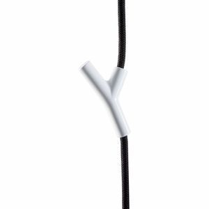 Authentics Šatníková skriňa, závesný lanový vešiak, polyamid, zamac, lano čierne, 4 háčiky biele, 8085626