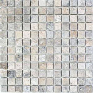 Mosani MOS43-47023_f, Mosaik, Grau, Weiß, Indoor, Rechteck, 305 mm, 305 mm