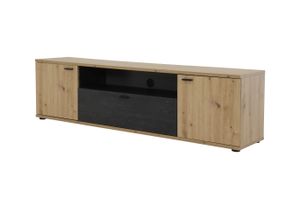 TV Board Atlanta - Artisan Eiche/Burned wood - 180 x 40 x 50 cm