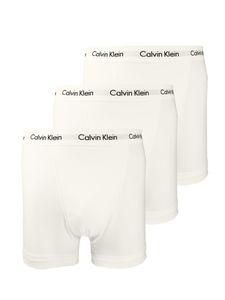 CALVIN KLEIN pánské boxerky 3-pack Bavlna - Stretch Trunk White U2662G-100, velikost:L