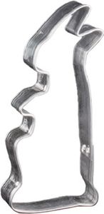 LARES - Ausstechform Hase stehend - Größe ca. 12cm, beständiges Weißblech - 1062-1