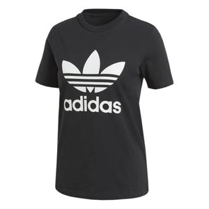 Adidas Originals Damen T-Shirt TREFOIL TEE , Größe:36, Farben:black/white