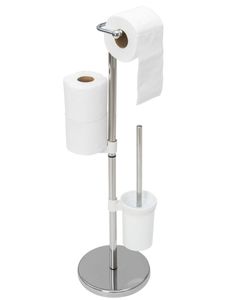 Stojan NO.392597 toaletního papíru a WC štětky chrom (HOM-07589)