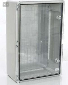 Schaltschrank Kunststoff transparent Tür 400x600x200mm IP65 PP3018 PLASTIM