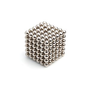 216 Stück Neodym Kugeln-Magnet 5 mm Ø Stahlgrau - Puzzle