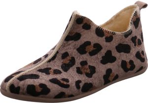 Dinamic Damen Hausschuh grau/leo