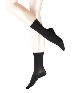 Falke Damen Socken Baumwolle Touch, Knit Casual Einfarbig 1 Paar, Größen 35-42 / Farbe: Schwarz (3009) | Größe: 39-42 (UK 6-8)