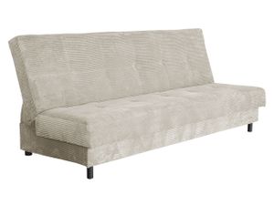 Mirjan24 Schlafsofa Enduro XIV Cord, Couch mit Schlaffunktion und Bettkasten, 3 Sitzer Aufklappbar Polstersofa (Farbe: Poso 100)