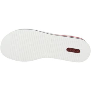 Rieker V02Y5-80 Damen Sandalen Sandaletten Plateau Keilabsatz weiß, Größe:40 EU, Farbe:Weiß