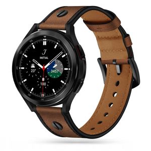 Lederarmband Tech-Protect Screwband für Samsung Galaxy Watch 4, Braun