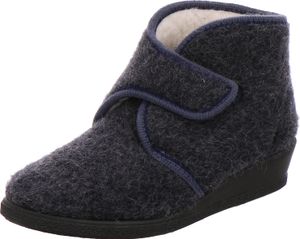 Rohde 2530 Salo Damen geschlossene Hausschuhe Pantoffeln Weite G, Größe:37 EU, Farbe:Blau