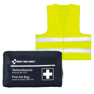 First Aid Only Set Verbandtasche DIN 13167 mit Warnweste