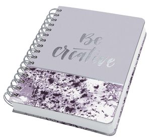 SIGEL JN607 Spiral-Notizbuch Jolie®, Hardcover, ca. A5, dotted, violett/weiß, 240 S.