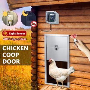 Automatische Hühnerklappe, Hühnerklappe, Türöffner, Hühnerstall mit Zeitschaltuhr, Lichtsensor, Fernbedienung möglich