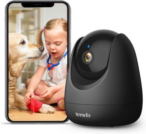 Tenda Überwachungskamera Innen CP3 V2.2, 360 Grad WLAN IP Kamera, 2-Wege-Audio