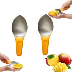 Leap Edelstahl-Mangoschneider, multifunktionaler Mango-Küchensplitterschneider - 2 Stk