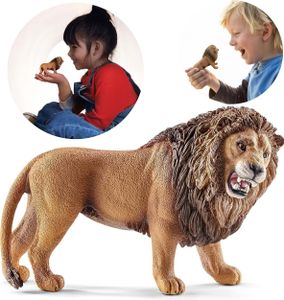 Schleich Wild Life - Brüllender Löwe, Figur für Kinder ab 3 Jahren