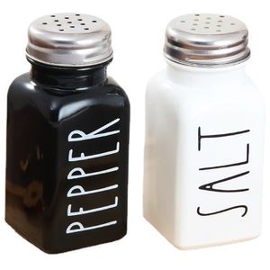 Glas-Pfefferstreuer-Set – niedliche weiße Salz- und Pfefferstreuer für Home Restaurant oder Hochzeitsgeschenke