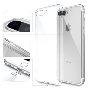 Urcover® Apple iPhone 7 Plus / 8+ Kameraschutz Schutz-Hülle | TPU / Silikon Handyhülle Flexibel Ultra Slim Dünn Back-Case Soft Crystal Cover Schale Klar