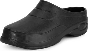 Ladeheid Damen und Herren leichte Eva Clogs Gartenclogs Gartenschuhe KL037(Schwarz, 43)