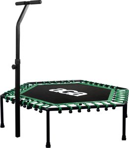 Aga FITNESS Trampolína 130 cm Zelená + madlo